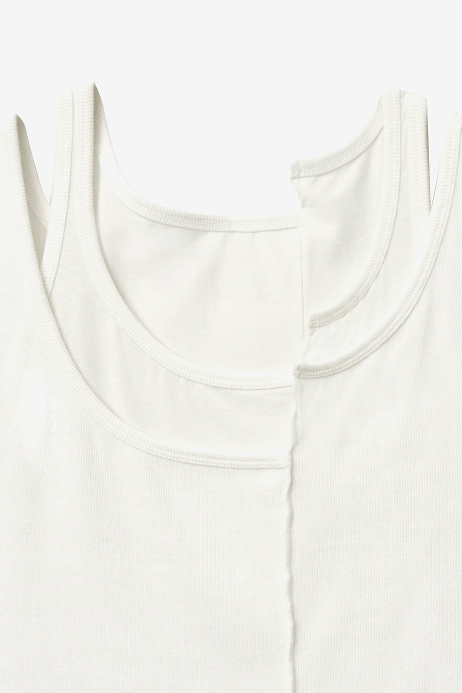 Insilence - Unbalanced Layer Sleeveless (White) product image 9 | TRAB K-Fashion Australia
