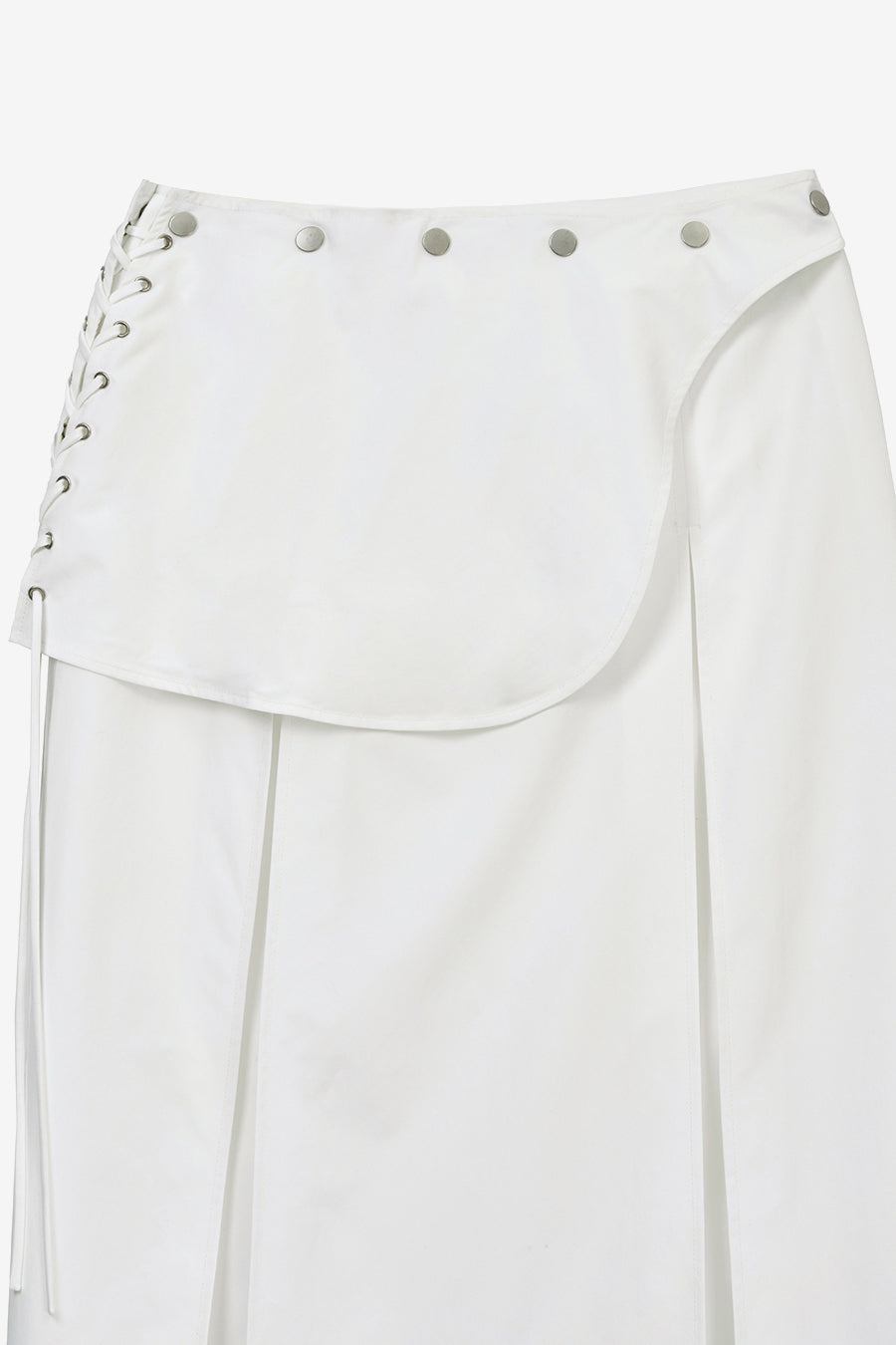 Insilence - Eyelet Layered Skirt (White) product image 9 | TRAB K-Fashion Australia