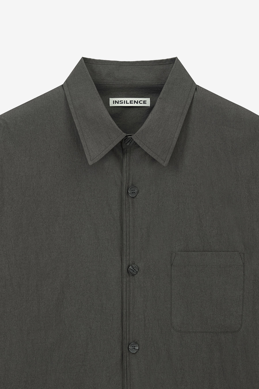 Insilence - Button Point Shirt (Ash Brown) product image 7 | TRAB K-Fashion Australia