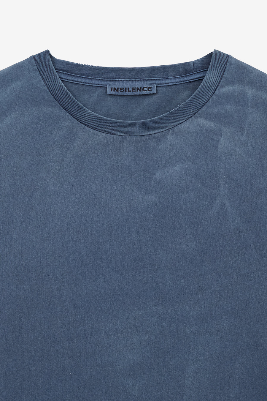 Insilence - Distressed Crop Box Fit T-Shirt (Light Navy) product image 9 | TRAB K-Fashion Australia