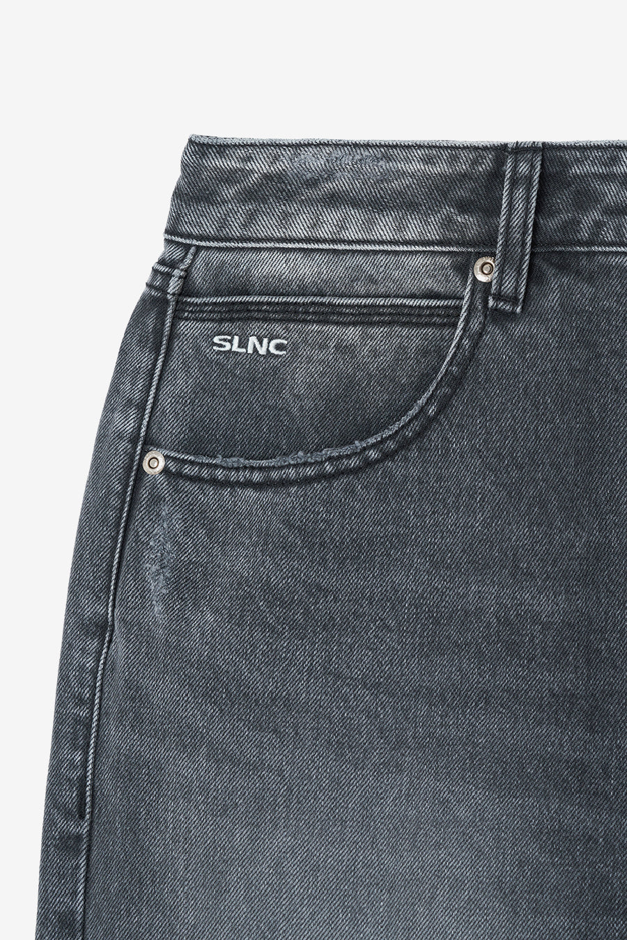Insilence - Low Waist Wide Jeans (Ash Grey) product image 9 | TRAB K-Fashion Australia