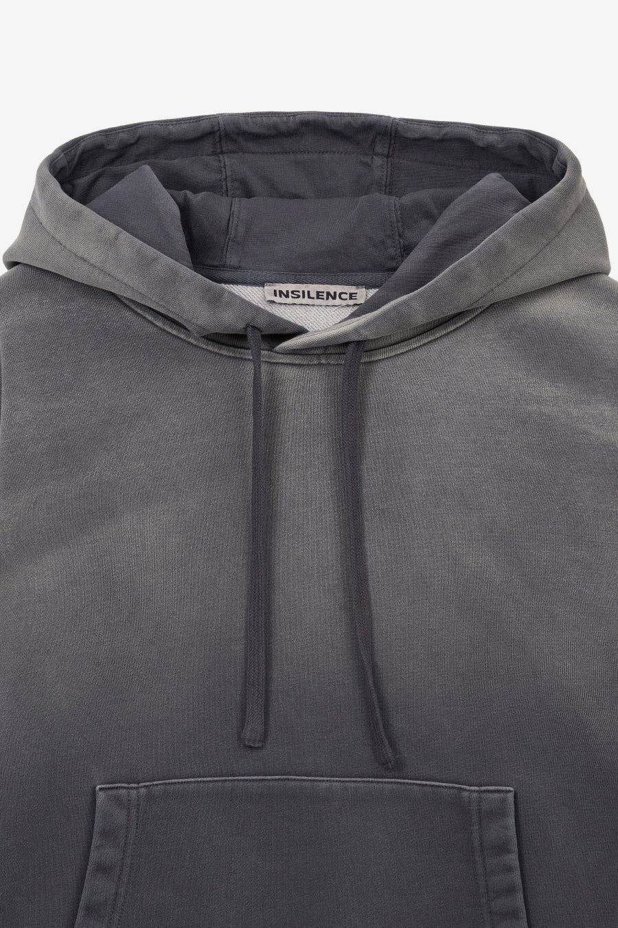 Insilence - Washed Color Soft Hoodie (Charcoal) product image 9 | TRAB K-Fashion Australia