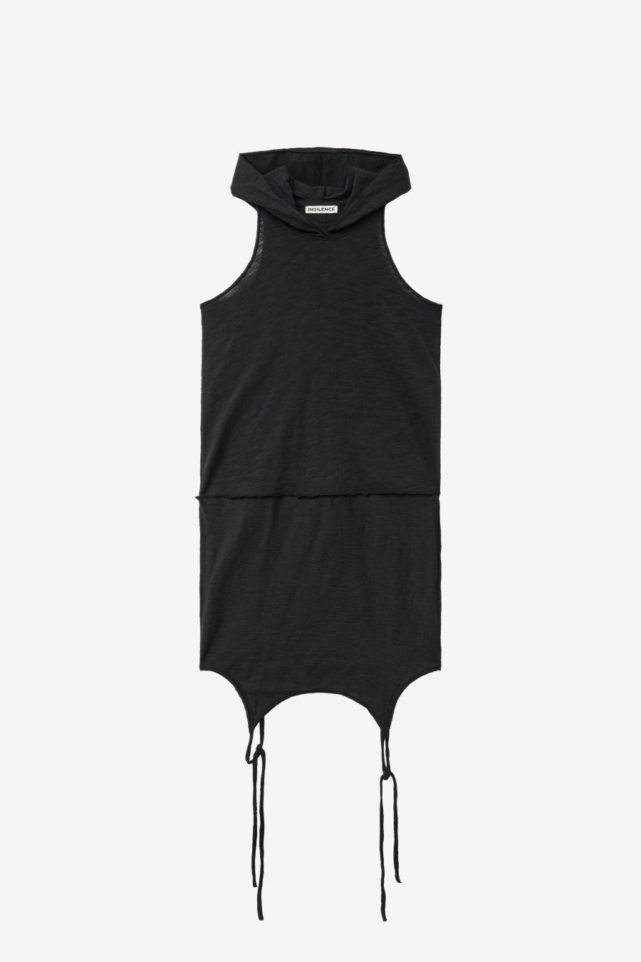 Insilence - Layered Hoodie Sleeveless (Black) product image 9 | TRAB K-Fashion Australia