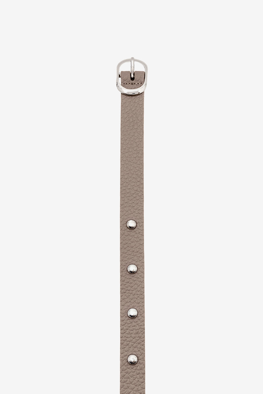 Insilence - Skinny Stud Leather Belt (Beige) product image 7 | TRAB K-Fashion Australia