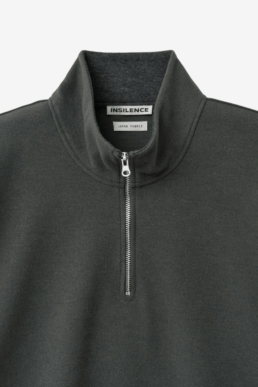 Insilence - Fleece Quarter Zip-Up (Charcoal) product image 9 | TRAB K-Fashion Australia