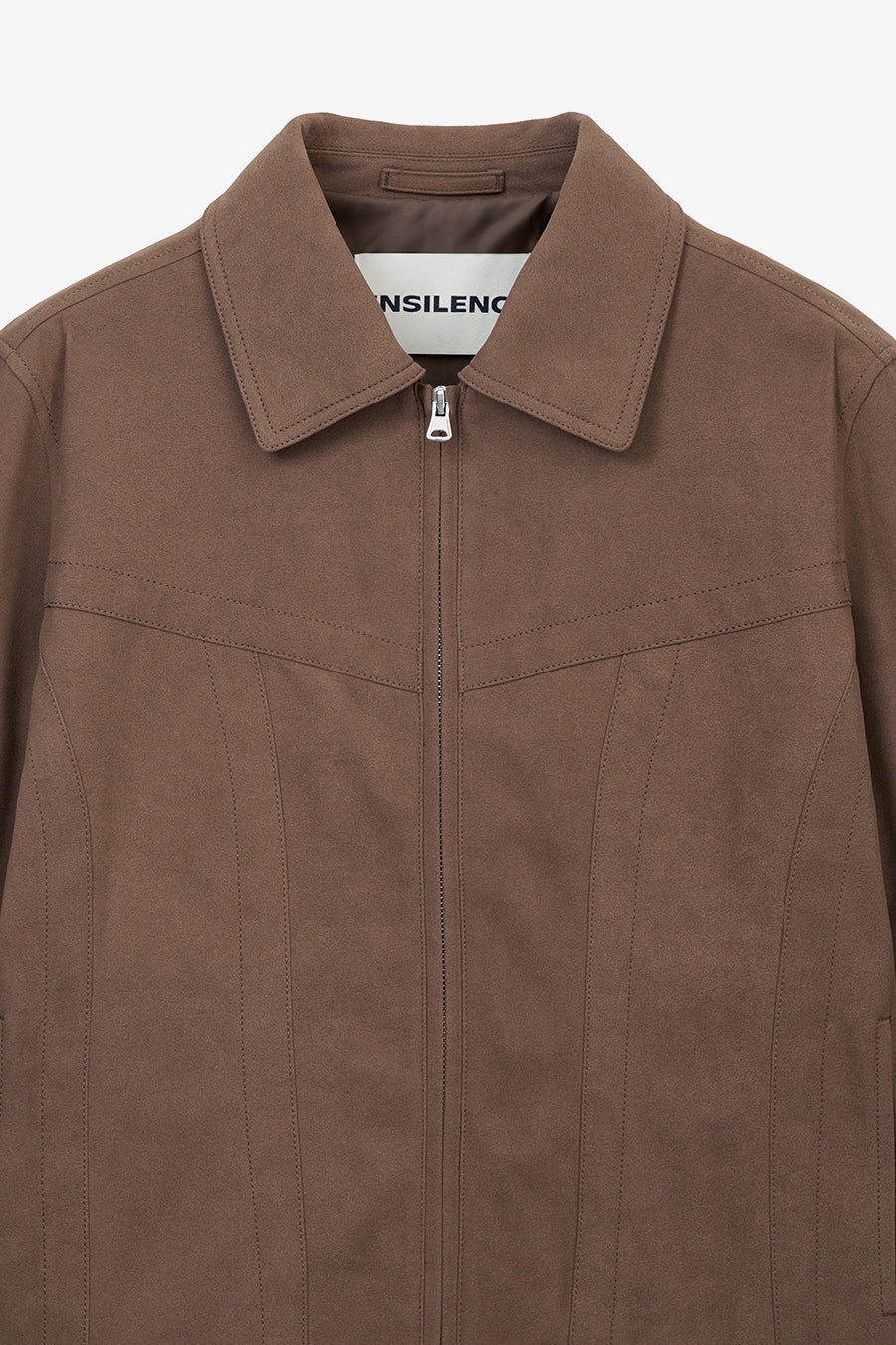 Insilence - Vintage Faux Suede Jacket (Brown) product image 8 | TRAB K-Fashion Australia