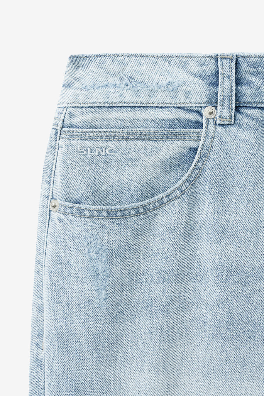 Insilence - Low-Waist Wide Jeans (Light Blue) product image 9 | TRAB K-Fashion Australia