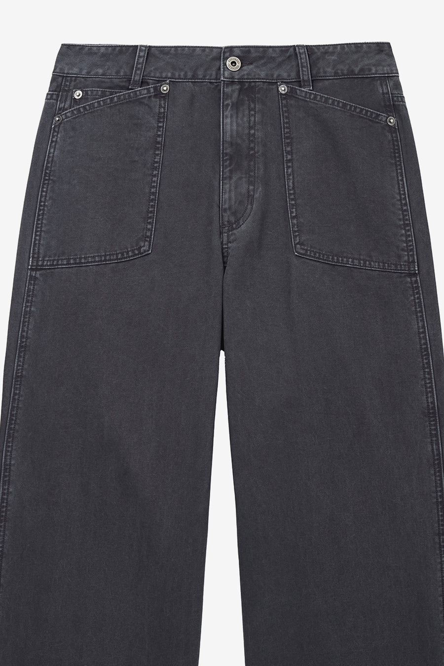 Insilence - Cotton Herringbone Fatigue Pants (Charcoal) product image 11 | TRAB K-Fashion Australia