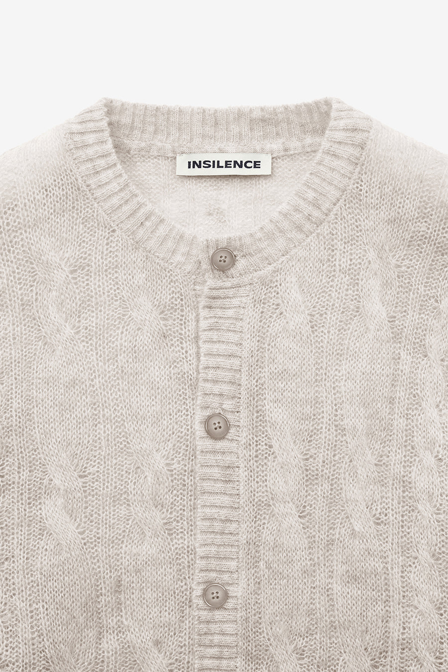 Insilence - Seared Cable Cardigan (Light Beige) product image 9 | TRAB K-Fashion Australia