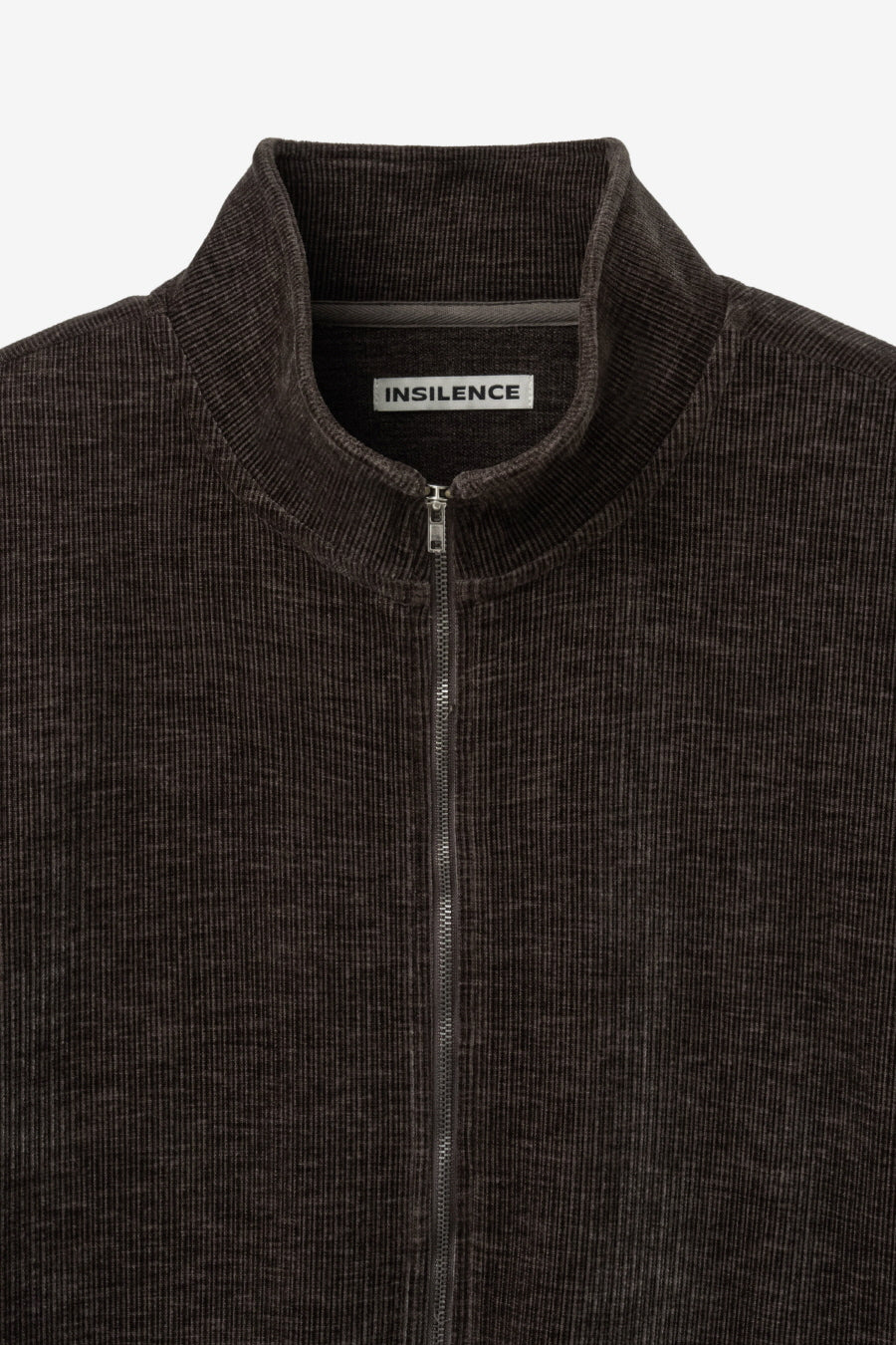 Insilence - High-neck Zip-up Jacket (Brown) product image 9 | TRAB K-Fashion Australia