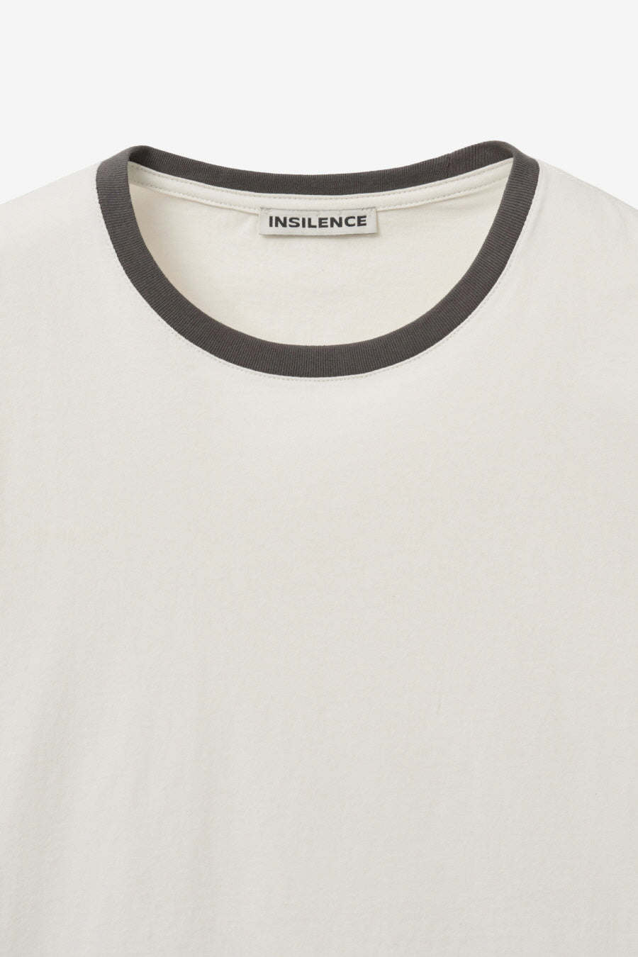 Insilence - Ringer T-shirt (Ivory) product image 7 | TRAB K-Fashion Australia