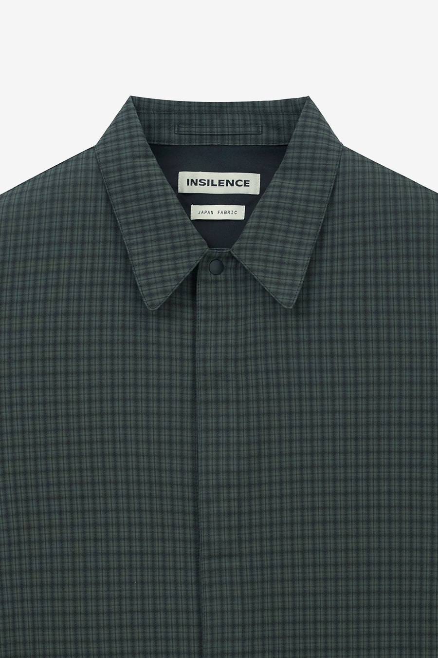 Insilence - Compact Crop Jacket (Dark Moss Check) product image 9 | TRAB K-Fashion Australia