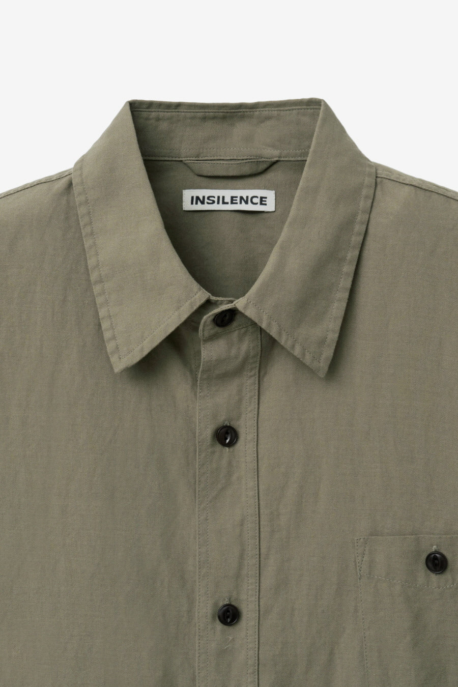 Insilence - Washed Natural Slub Shirt (Khaki Beige) product image 7 | TRAB K-Fashion Australia