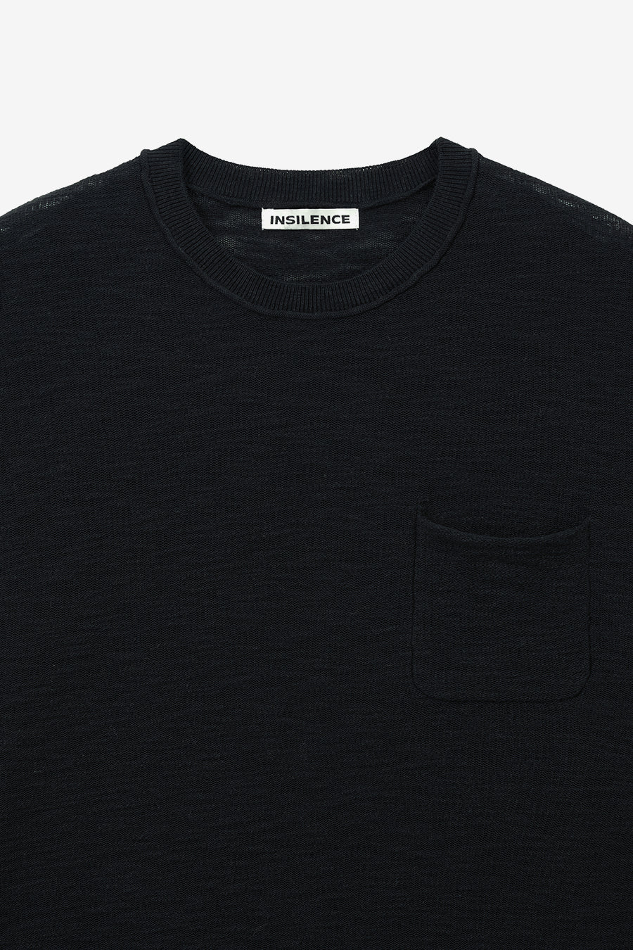 Insilence - Lightweight Cut Off Cotton Knit (Black) product image 9 | TRAB K-Fashion Australia