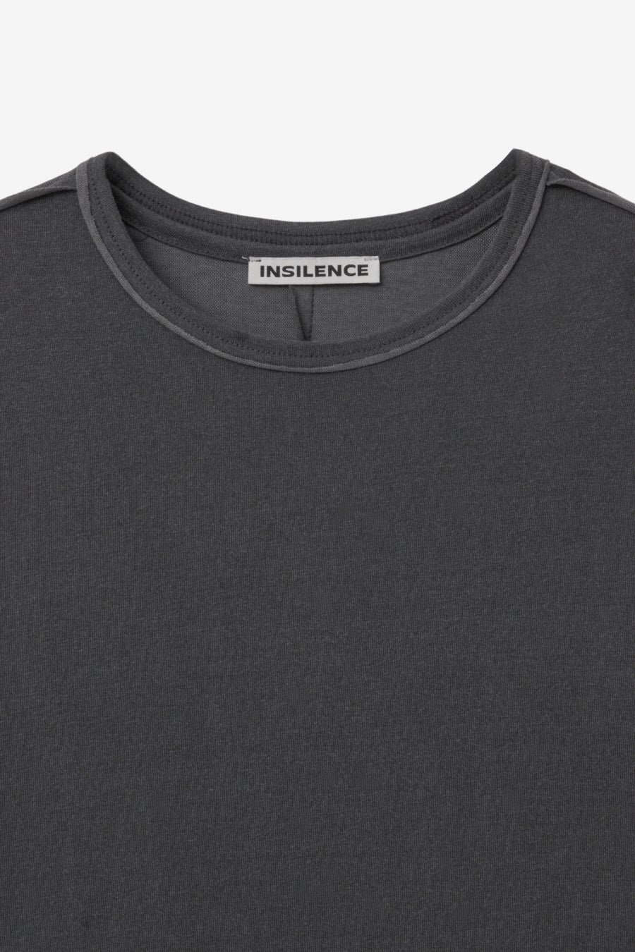 Insilence - Layered Pigment T-Shirt (Charcoal) product image 9 | TRAB K-Fashion Australia