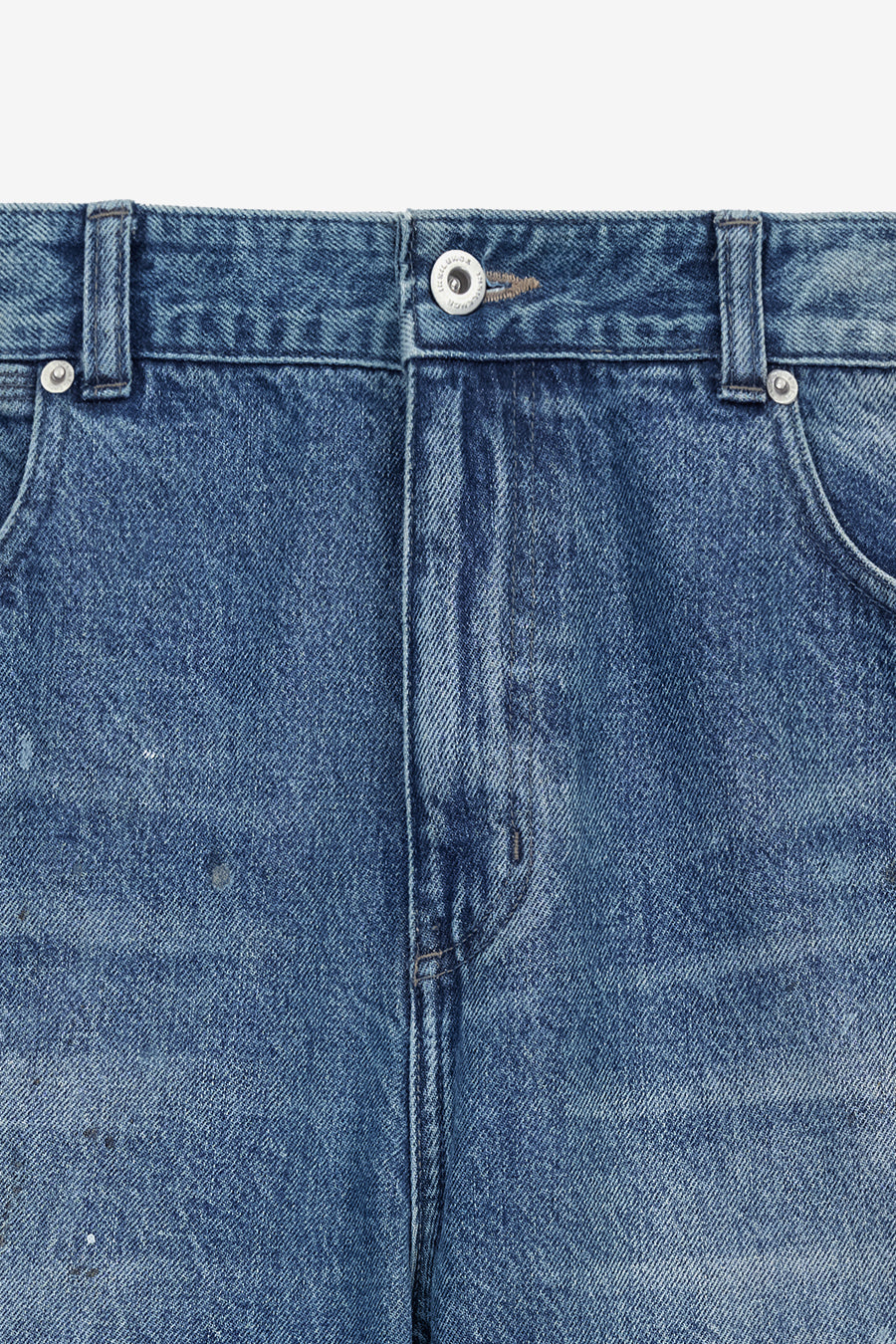 Insilence - Dirty Paint Denim Pants (Blue) product image 9 | TRAB K-Fashion Australia