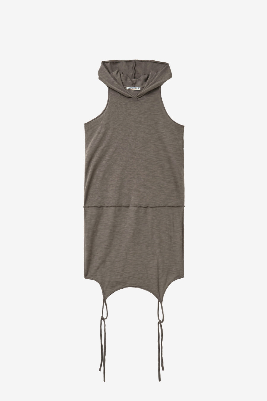 Insilence - Layered Hoodie Sleeveless (Khaki Brown) product image 9 | TRAB K-Fashion Australia