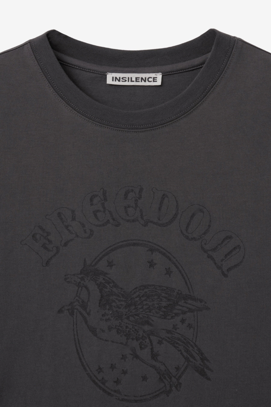 Insilence - Freedom Graphic T-shirt (Charcoal) product image 9 | TRAB K-Fashion Australia