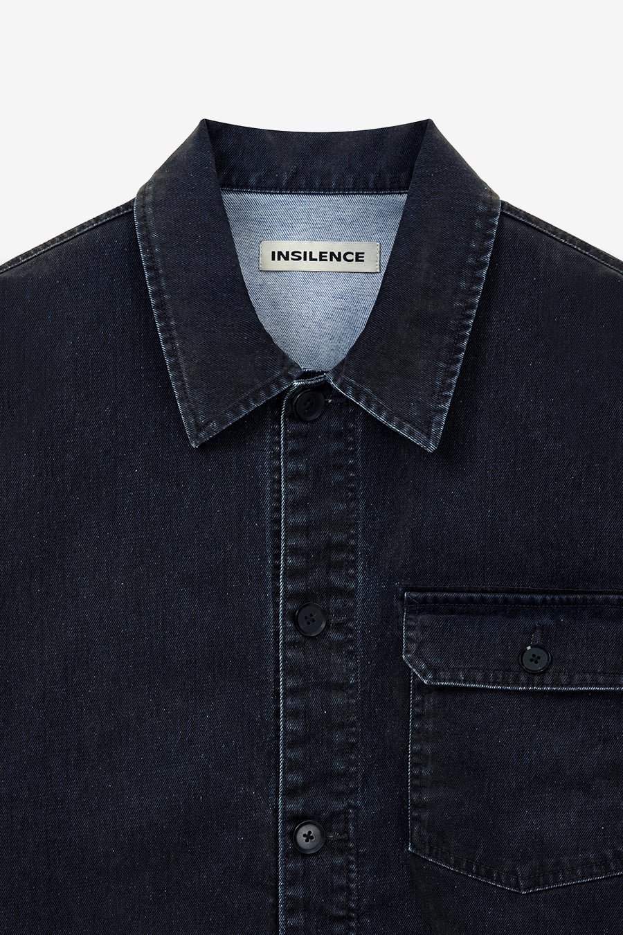 Insilence - Velvet Denim Engineer Jacket (Black) product image 9 | TRAB K-Fashion Australia