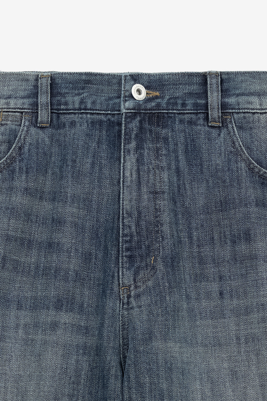 Insilence - Honeycomb Denim Pants (Mid Blue) product image 7 | TRAB K-Fashion Australia
