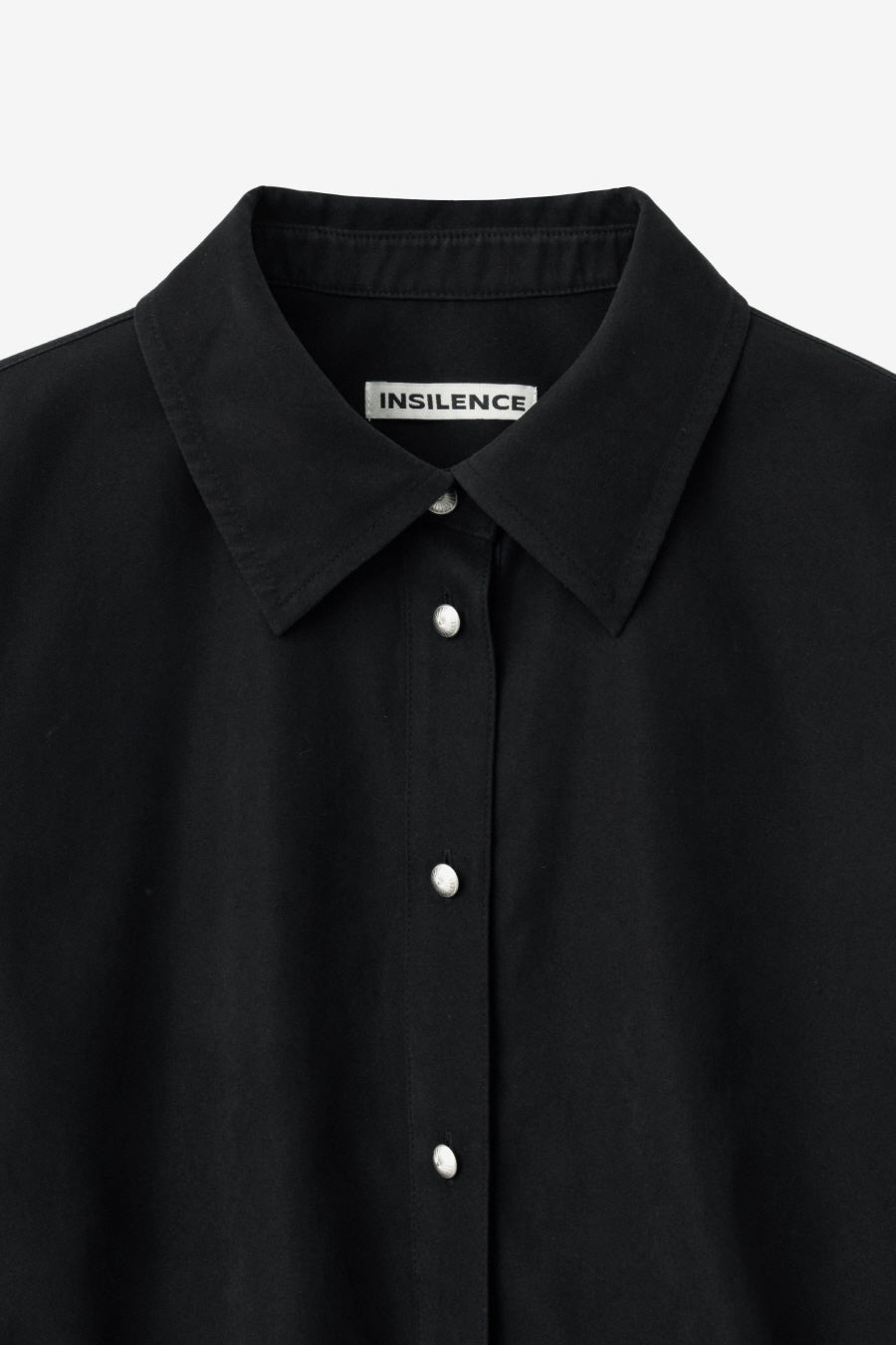 Insilence - Soft Shirring Shirt (Black) product image 9 | TRAB K-Fashion Australia