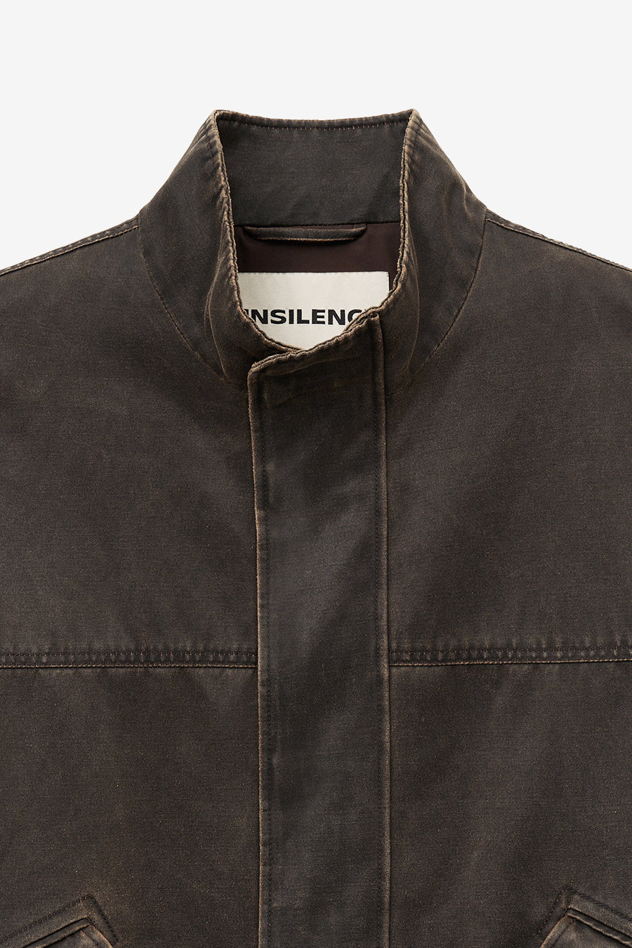 Insilence - Washed Faux Leather Jumper (Brown) product image 9 | TRAB K-Fashion Australia