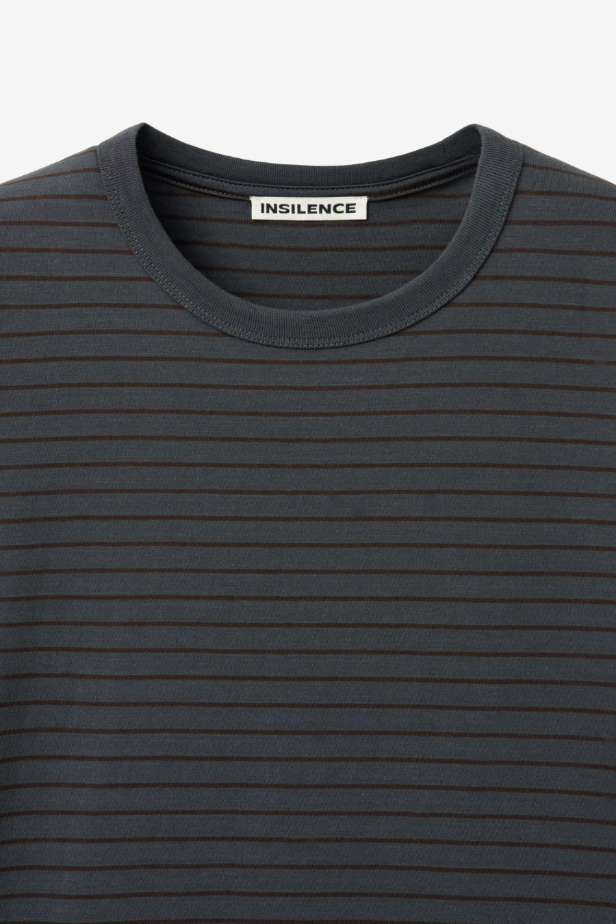 Insilence - Striped T-shirt (Charcoal) product image 9 | TRAB K-Fashion Australia