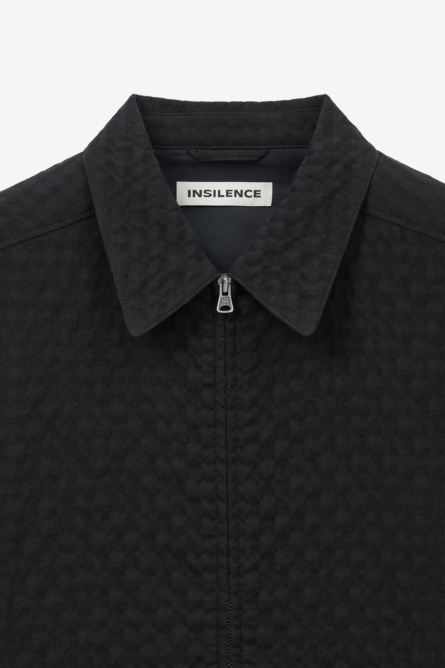Insilence - Wrinkle Check Zip-up Jacket (Brown) product image 9 | TRAB K-Fashion Australia
