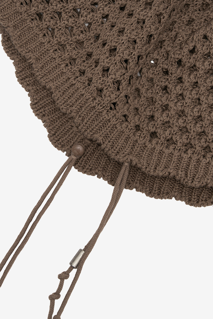 Insilence - Crochet Knit Beanie (Brown) product image 7 | TRAB K-Fashion Australia