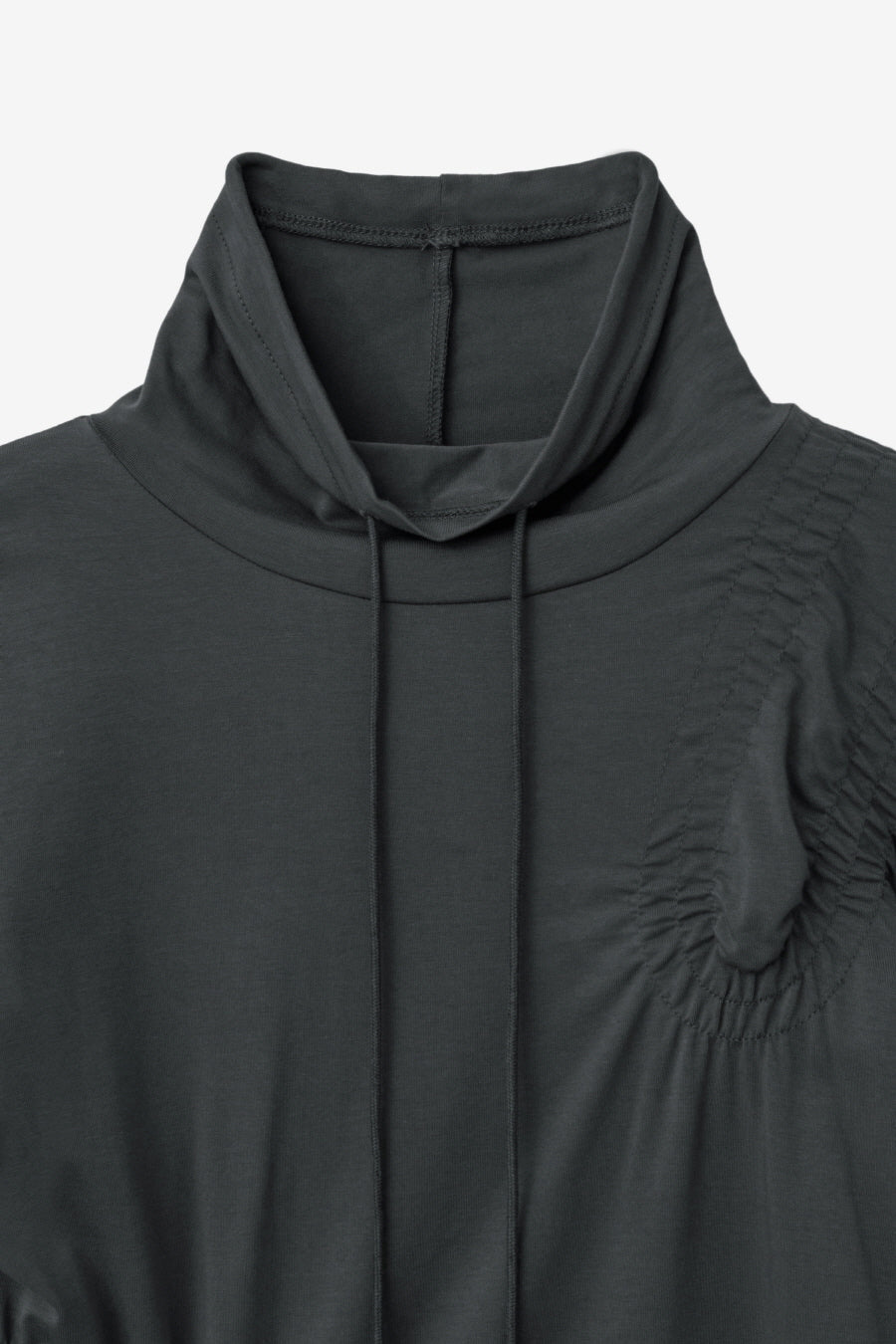 Insilence - Shirred High-Neck Top (Charcoal) product image 9 | TRAB K-Fashion Australia