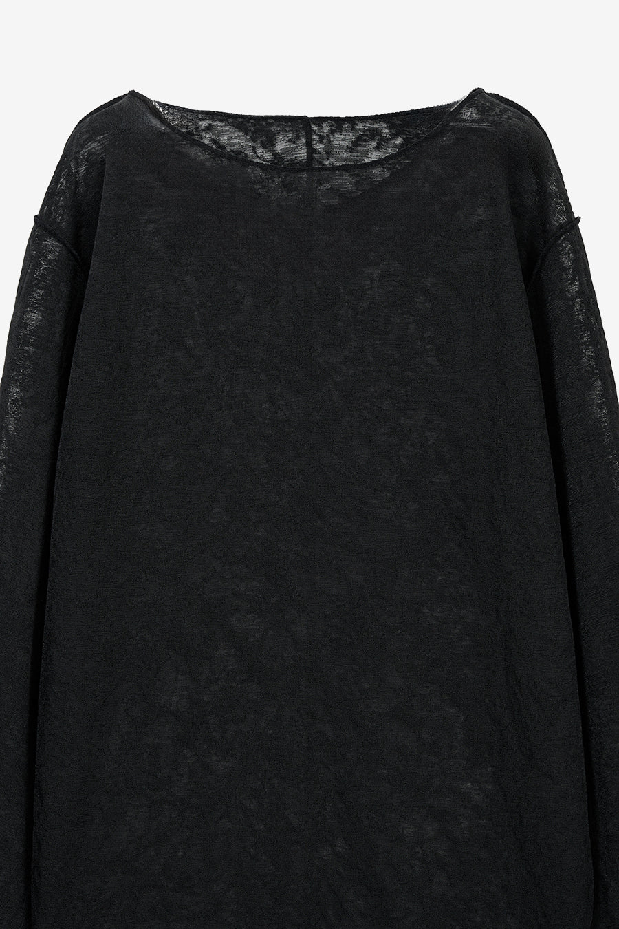 Insilence - Pattern Sheer Long Sleeve (Black) product image 9 | TRAB K-Fashion Australia