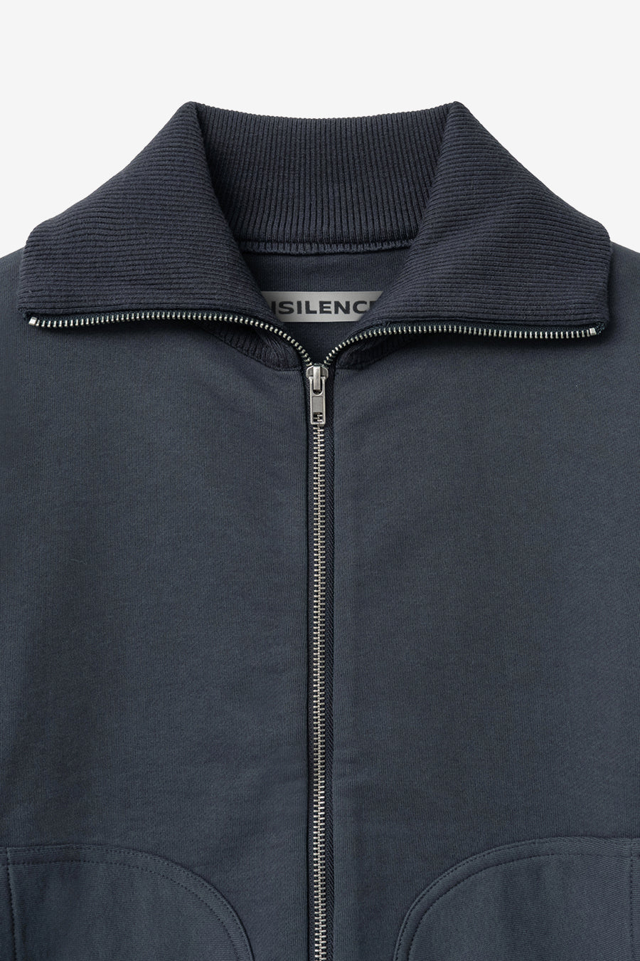 Insilence - Knit Combi Cotton Zip-Up (Navy) product image 9 | TRAB K-Fashion Australia