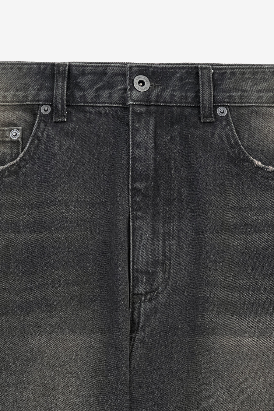 Insilence - Semi-wide denim pants (Mud Grey) product image 11 | TRAB K-Fashion Australia