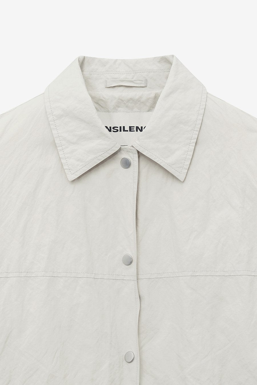 Insilence - Linkle Overfit Half Trench (Ice Grey) product image 9 | TRAB K-Fashion Australia