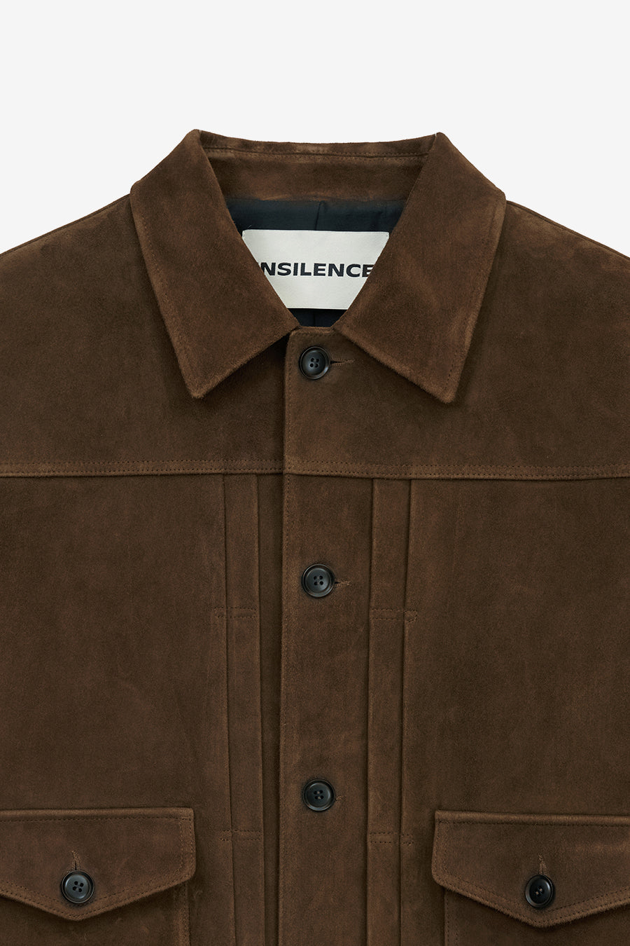 Insilence - Goat Suede Jean Jacket (Dark Brown) product image 11 | TRAB K-Fashion Australia