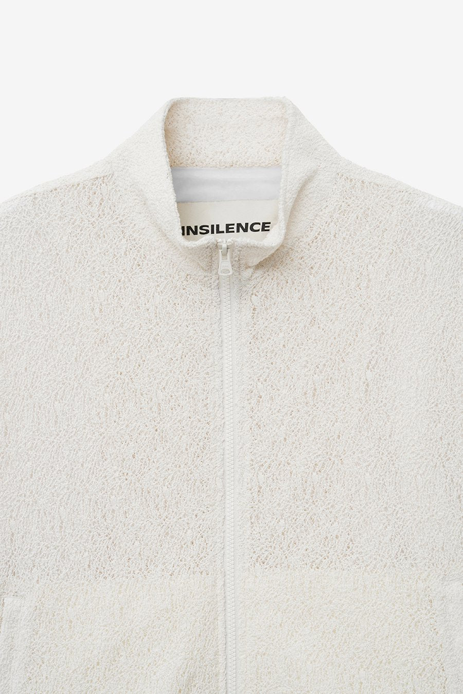 Insilence - Lace Zip-Up Jumper (Ivory) product image 9 | TRAB K-Fashion Australia