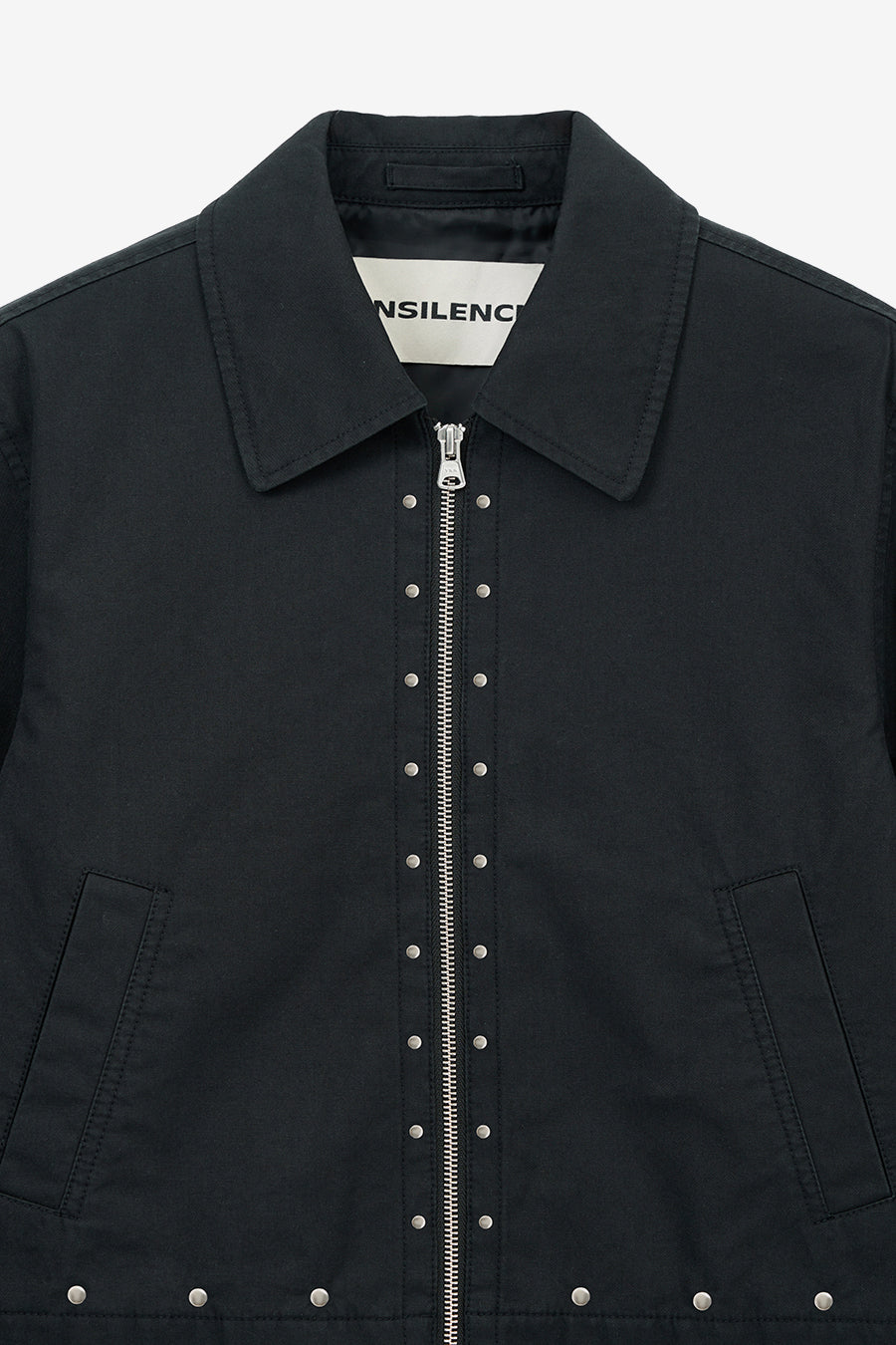 Insilence - Cotton Stud Jacket (Black) product image 9 | TRAB K-Fashion Australia