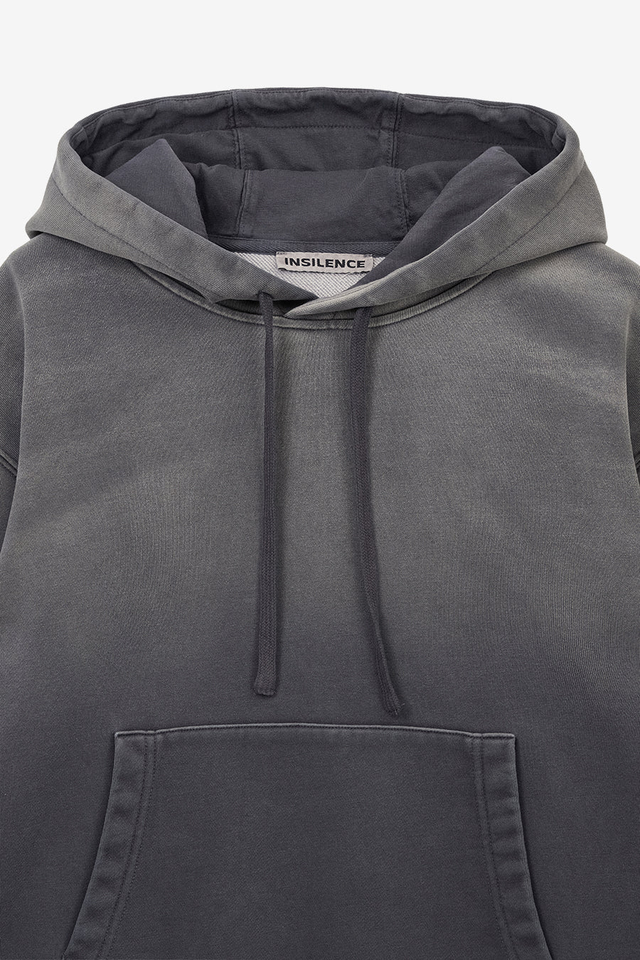 Insilence - Washed Color Soft Hoodie (Charcoal) product image 9 | TRAB K-Fashion Australia