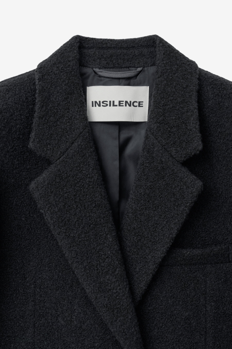 Insilence - Boucle Two-Way Jacket (Charcoal) product image 9 | TRAB K-Fashion Australia