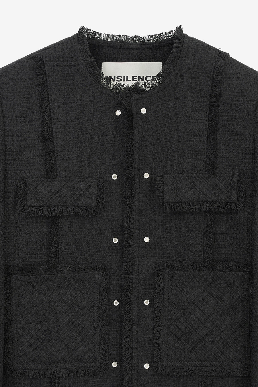 Insilence - Studded tweed jacket (Black) product image 9 | TRAB K-Fashion Australia