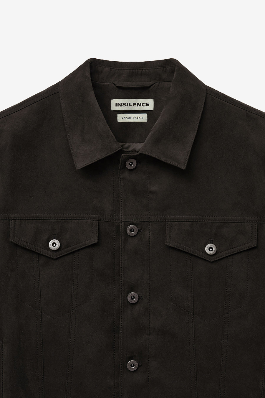 Insilence - Pou Suede Trucker Jacket (Brown) product image 9 | TRAB K-Fashion Australia