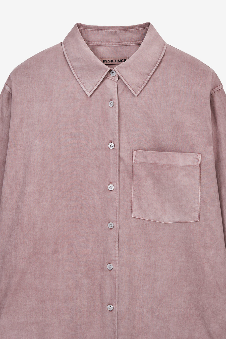 Insilence - Tencel Dyed Shirt (Ash Pink) product image 9 | TRAB K-Fashion Australia