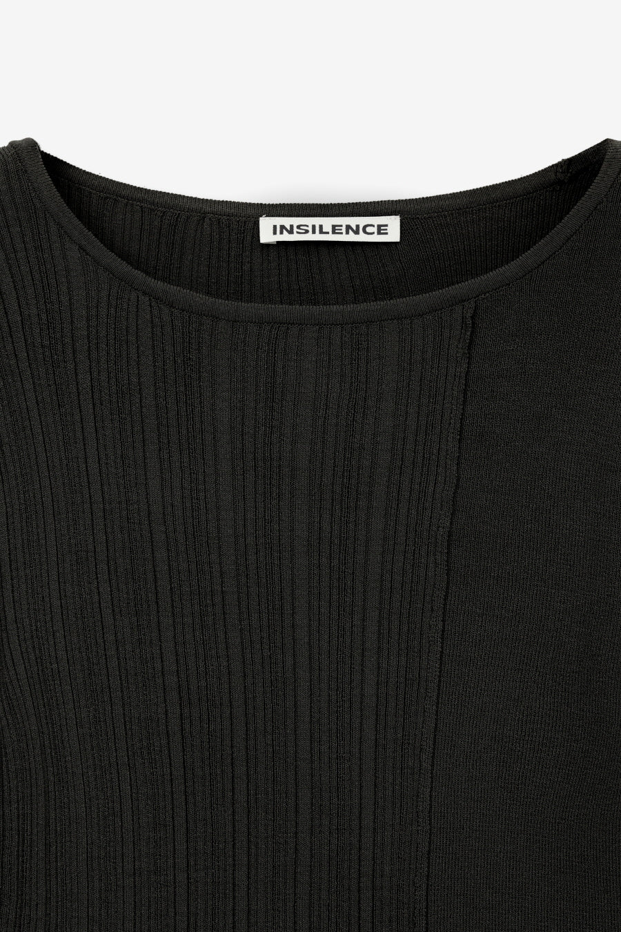 Insilence - Unbalanced Mixed Knit (Black) product image 9 | TRAB K-Fashion Australia