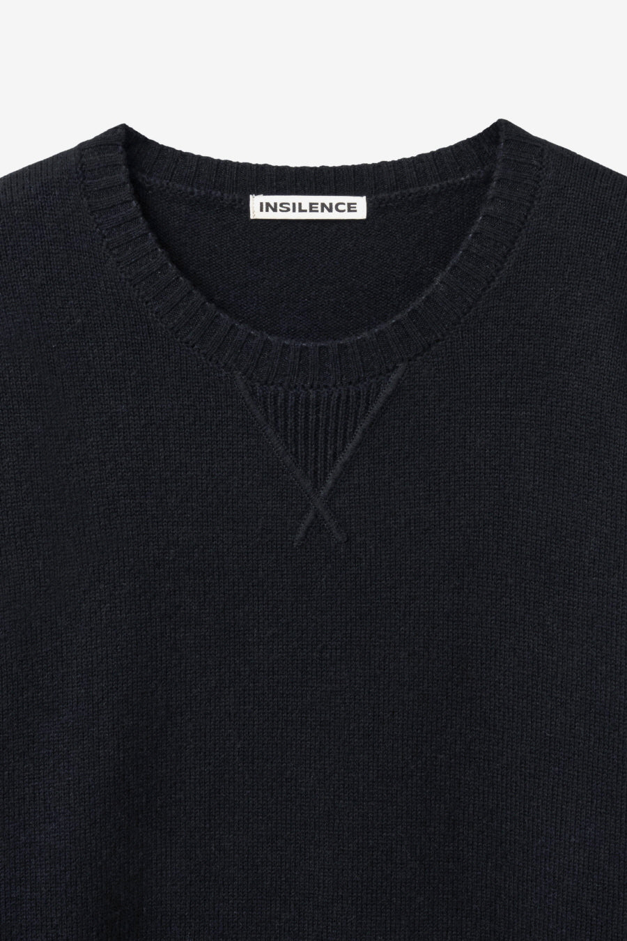 Insilence - Gusset Wool Crew Neck Pullover (Black) product image 7 | TRAB K-Fashion Australia