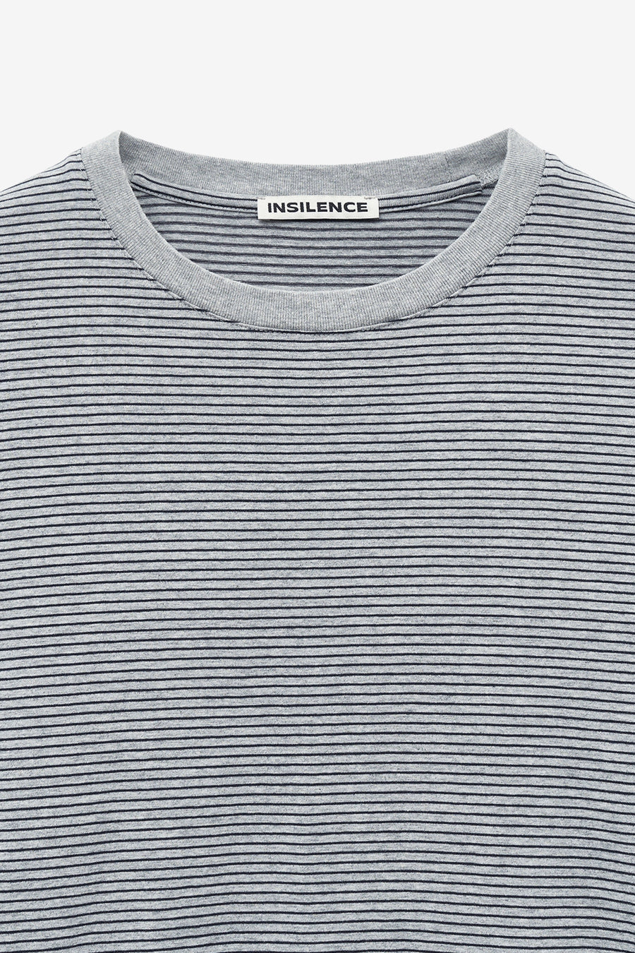 Insilence - Border Stripe Long Sleeve (Grey) product image 7 | TRAB K-Fashion Australia