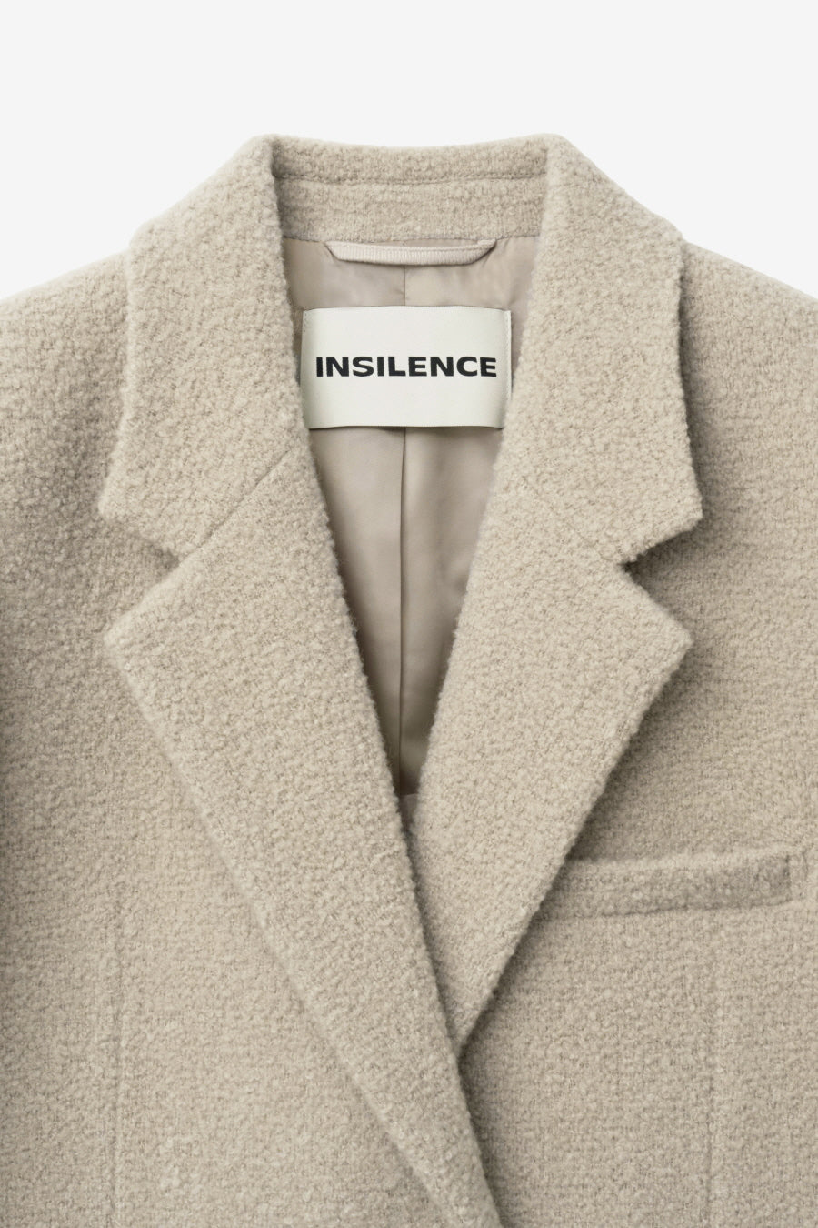 Insilence - Boucle Two-Way Jacket (Beige) product image 9 | TRAB K-Fashion Australia