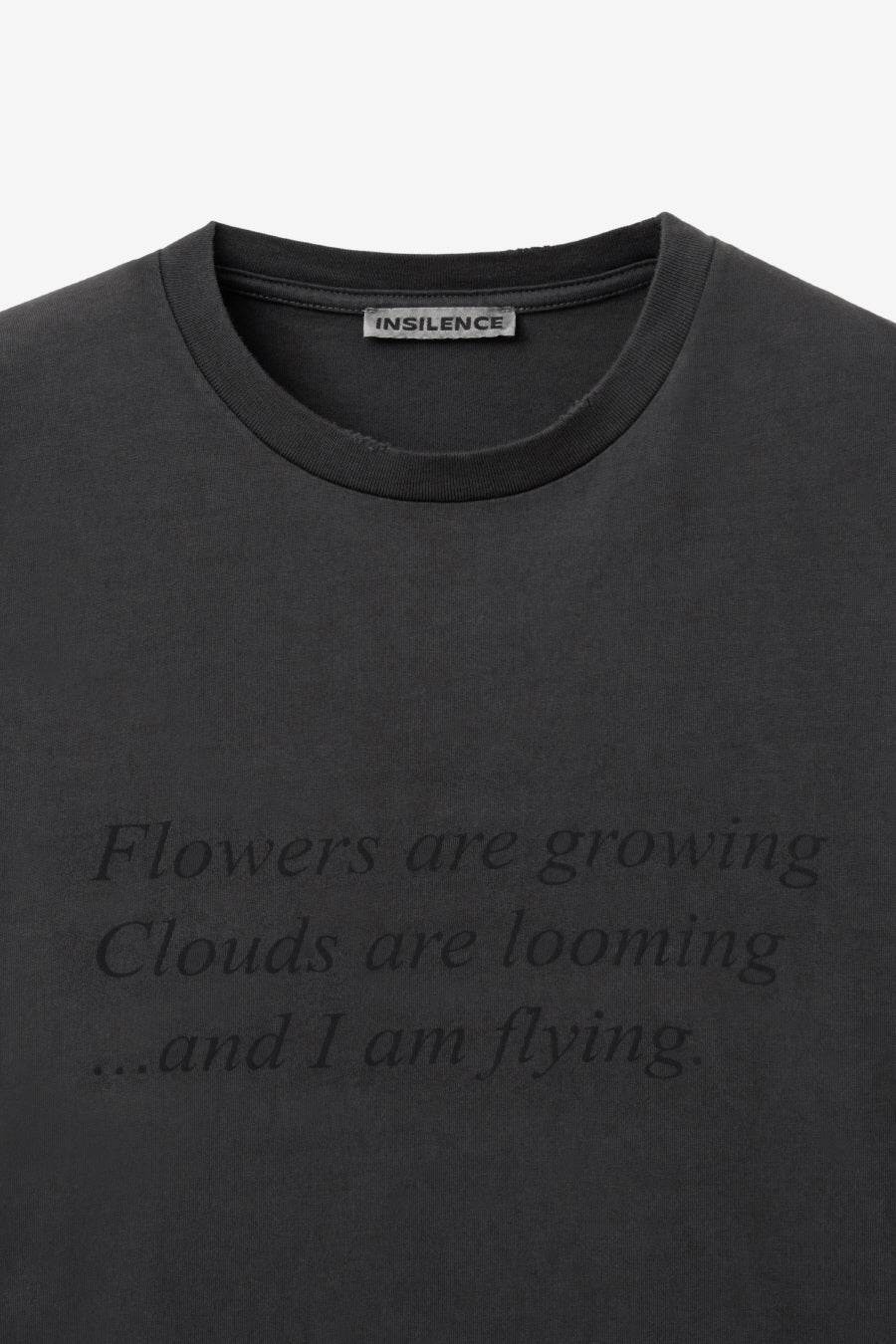 Insilence - Lettering Graphic T-shirt (Charcoal) product image 9 | TRAB K-Fashion Australia