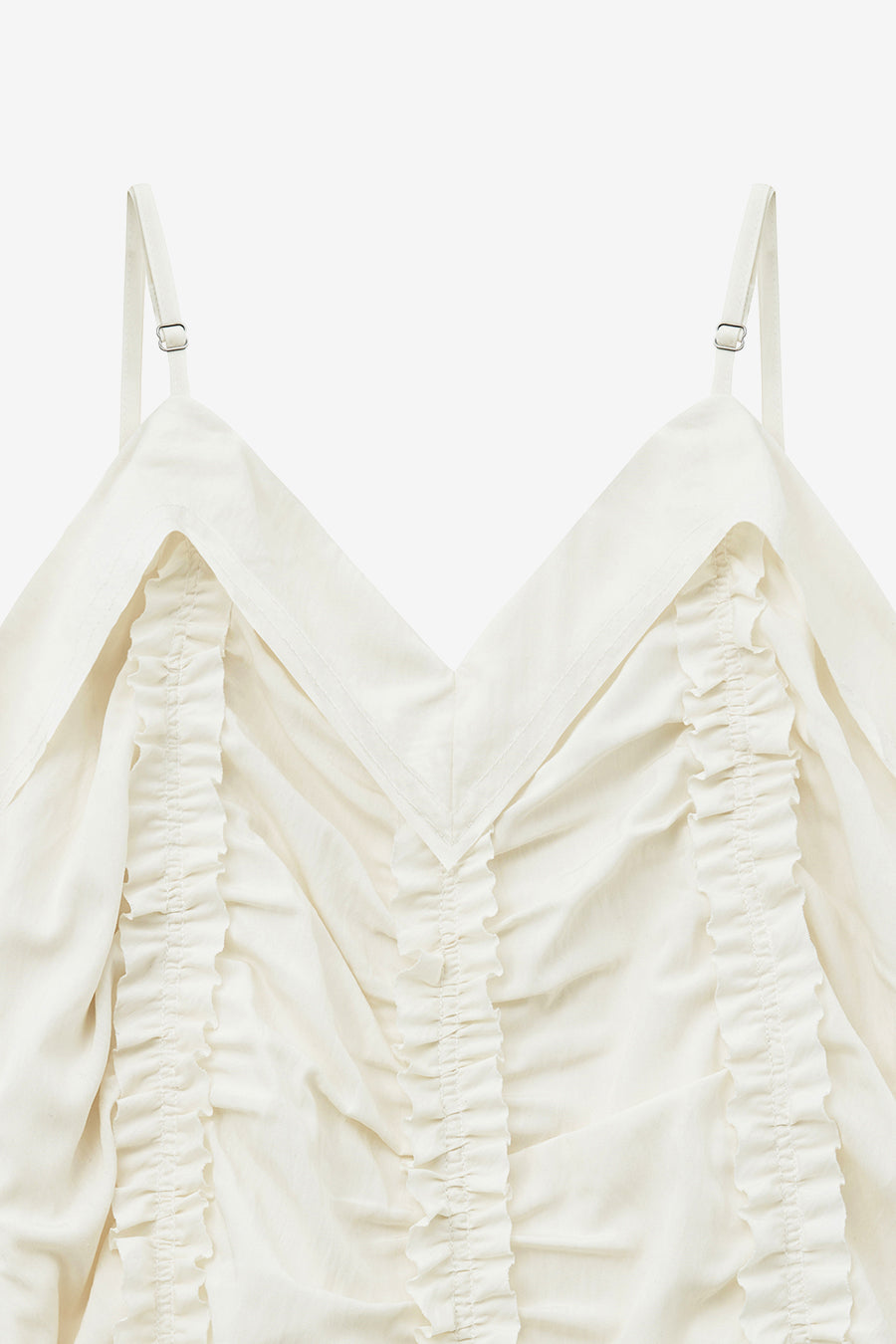 Insilence - Vintage Frill Maxi Dress (Cream) product image 13 | TRAB K-Fashion Australia