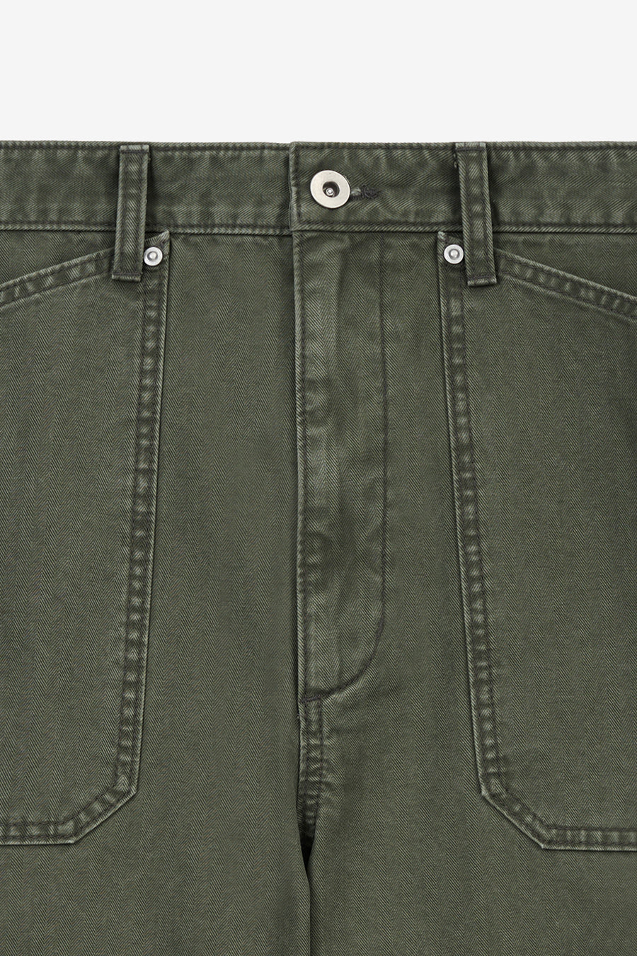 Insilence - HBT Baker Pants (Olive Drab) product image 9 | TRAB K-Fashion Australia