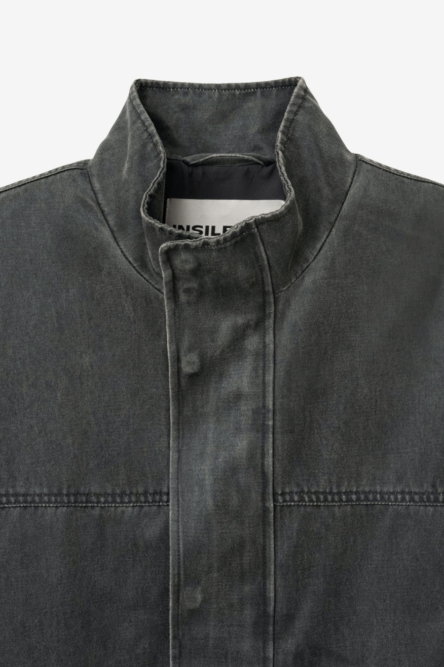 Insilence - Washed Faux Leather Jumper (Charcoal) product image 9 | TRAB K-Fashion Australia